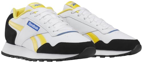 Reebok Unisex Glide Sneaker, White/Classic Yellow/Vector Red, 11.5 US Men2