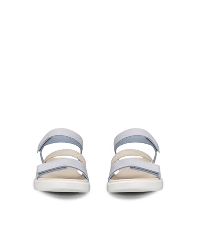 ECCO Women's Flowt 2 Band Sandal, Dusty Blue Nubuck, 8-8.52