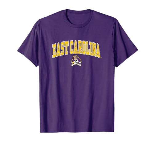 East Carolina Pirates Arch Over Officially Licensed Purple T-Shirt Small