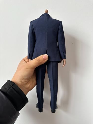 1/6 Ratio of Men's Clothing，1/6 Scale Male Figure Sport Suit，Scale Male Clothes ，Deep Blue Suit Set2