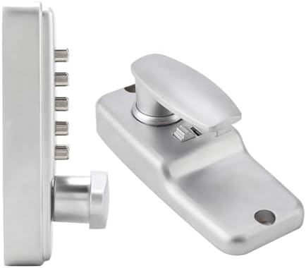 Miniatura 6 de Cerradura mecánica de puerta sin llave, combinación de código de 2 a 8 dígitos, cerradura de puerta de entrada con contraseña, cerradura de