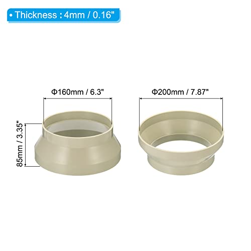PATIKIL 8" to 6" Duct Reducer Connector - Image 2