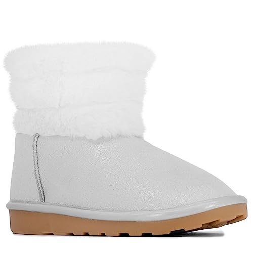 Nautica Kids Girls Boot With Sherpa Fur For Snow And Winter-Warm Ankle Slipper Bootie (Big Kid - Little Kid - Toddler)