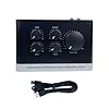 USB Audio Interface with Mic Preamplifier, 2 In 2 Out Professional Sound Mixer & Mic Preamplifier with 48V Power for Recording, 24 Bit 192kHz, XLR 1/4'' Jack for Podcasting #5