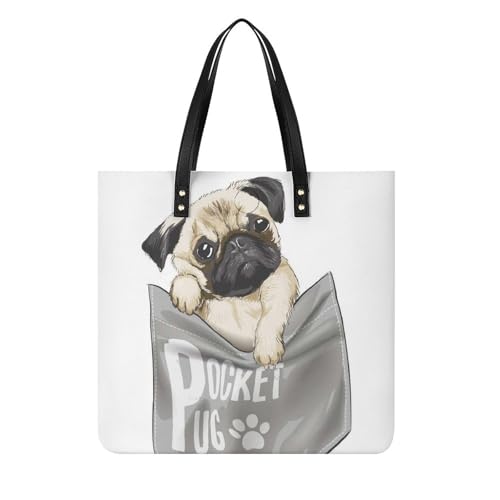 Sac à main shopper Carlin pour femmes | Tote bag de voyage en toile 39x39cm