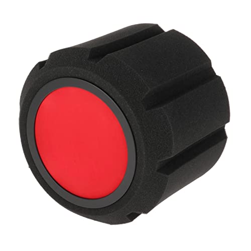 Colaxi Microphone Screen Acoustic Filter Windscreen Isolation Shield Professional with Mesh Cover, Standard Red