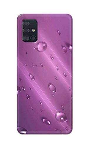 Image of PRINTFIDAA Water Bubbles in Lilac Background Printed Designer Hard Back Case Cover for Samsung Galaxy M31S -(UO) MVN1005