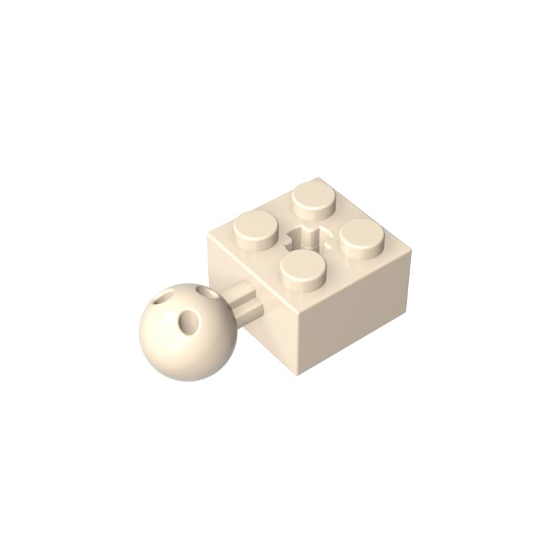 XYEIUGO 57909 Technic Brick Modified 2x2 with Ball and Axle Hole, 50 PCS — image 1