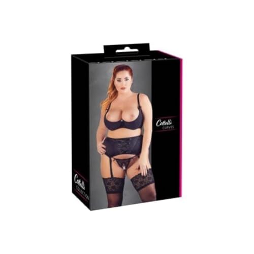 COTTELLI Av2023-cottelli Curves Set lingerie pour femme pulpeuse 53d300c1