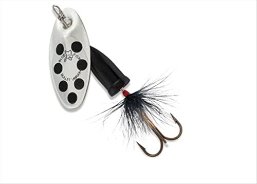Blue Fox Vibrax Bullet Fly Tackle, Silver/Black, 2,VBF2253