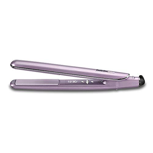 Babyliss Pro Lisseur à Kératine Lustre Lilas Soie - Fer à Lisser - 1 Count (Pack of 1) - 230°C - Céramique - Tous Types de Cheveux