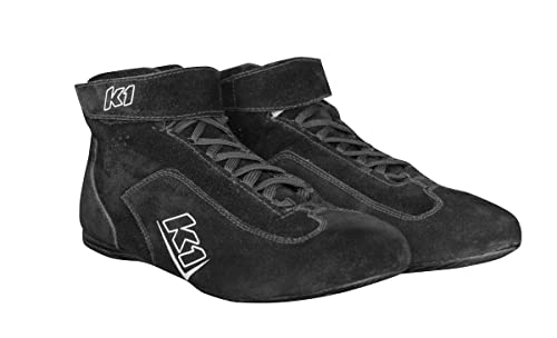 K1 Race Gear K1 Challenger Nomex® Youth Auto Racing Shoes - SFI 3.3/5 - Black - Size 6