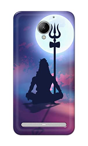 Image of Printed Hard Back Cover Case for Lenovo C2 k10a40 Back Cover (Lord Shiva) -1302