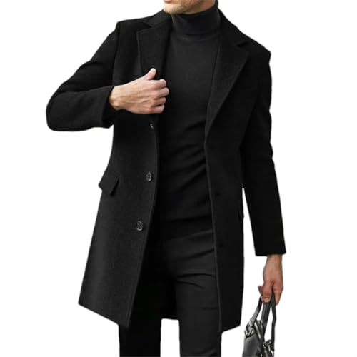 Manteau homme simple boutonnage costume d'automne et hiver JXQXHCFS