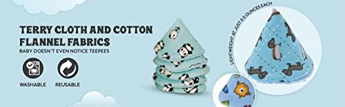 Pee Pee Teepee Camo Blue with Laundry Bag 5 Pieces Baby boy Pee Shield Babyboy Essentials Baby boy for Boys Teepee Pee Shield Pee Covers