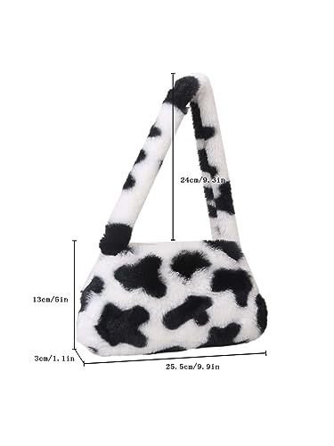 OYOANGLE Women's Cow Print Shoulder Bag Small Handbag2