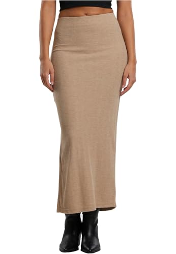 Urban Classics Tb6940-ladies Rib High Slit Skirt Falda, Largo, XL Mujeres