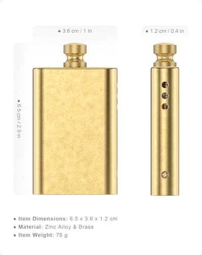 VVAY Vintage Benzinfeuerzeug, Messing (ohne Benzin)