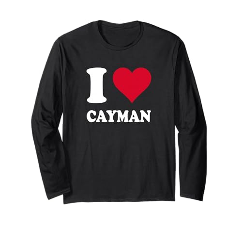 Corazón Rojo Me Encanta Caimán Manga Larga