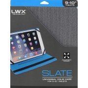 Lifeworks 9"- 10" Slate Folio Case, Blue (Blue)