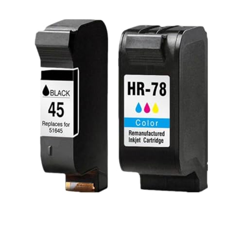 Cartouches d'encre 45 78 compatibles pack noir et couleur pour imprimante 930c 940c 950c