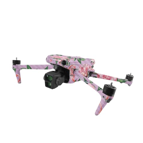 Image of MightySkins Carbon Fiber Skin Compatible with DJI Air 3 - Flamingo Rose | Protective, Durable Textured Carbon Fiber Finish | Easy to Apply