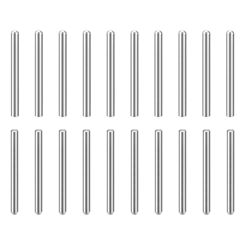 Pasadores de 5mm x 55mm en acero inoxidable 304 cilíndricos de cabeza redonda, 20 unidades
