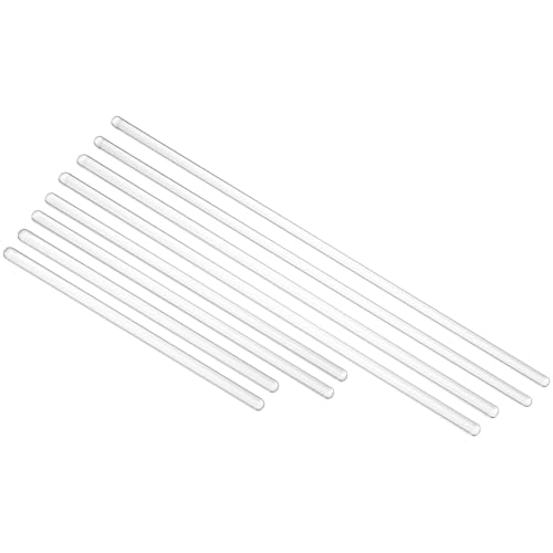 PATIKIL 8 Pcs High Borosilicate Glass Stick, 5.9-11.8