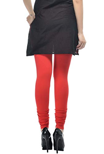 Image of Frenchtrendz Women's Cotton Spandex Stretchable Mid Rise Slim Fit Churidar Leggings Pull On