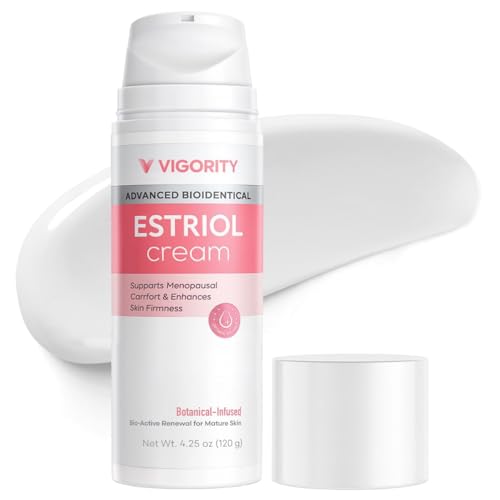 Vigority Bioidentical E3 Face Cream: Natural Estrogen Cream for Mature Skin - For Menopause Relief,...