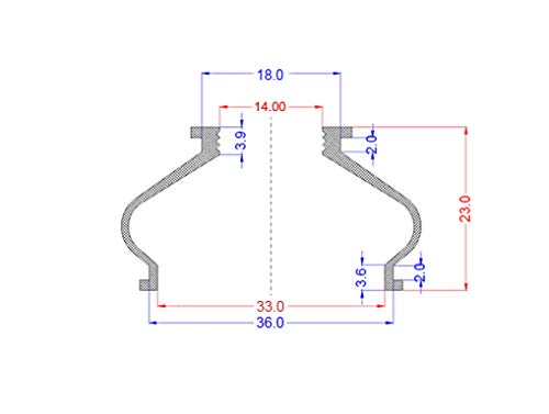 2 X Universal Dust Boot Silicone 14 33 23 Track