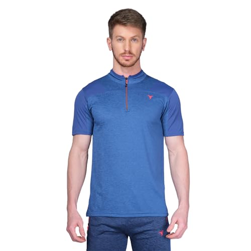 Image of TECHNOSPORT Men's Slim Fit Active T-Shirt - (MTP512 P) Pack of 1