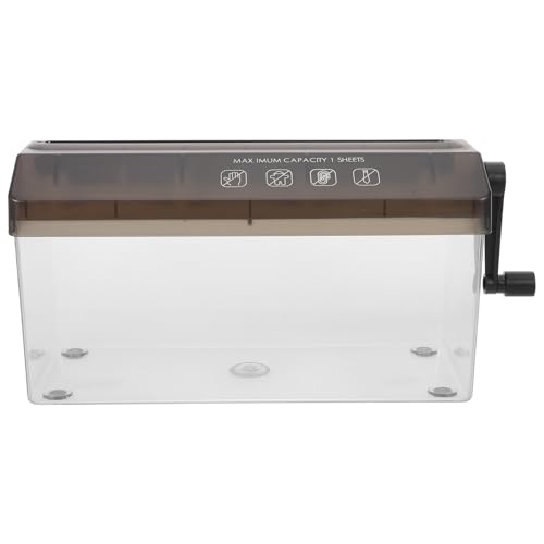 Lurrose Destructora de Papel Manual para Oficina en casa: Herramienta para Cortar Documentos - Mini trituradora portátil para Papel A4, Notas y facturas
