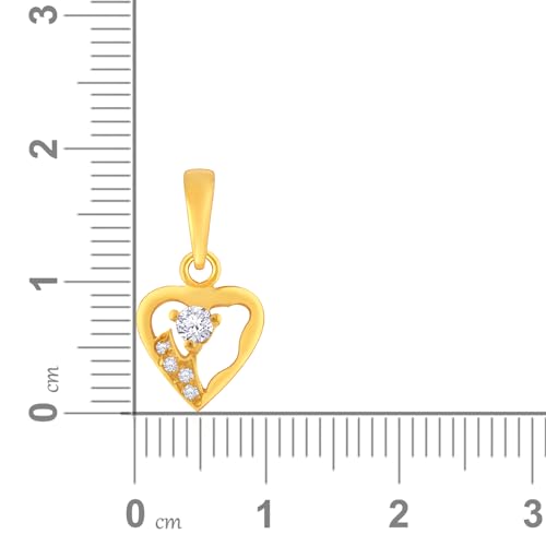 Malabar Gold & Diamonds Yellow Gold Pendant for Women 22k | 22 kt (916) BIS Hallmark Gold Pendant for Women & Girls | 22 Karat Gold Jewellery for Birthday, Wedding, Anniversary... - Image 3