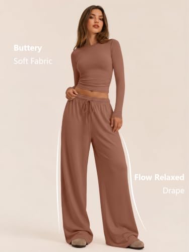 Image of Trendy Queen Women's 2 Piece 2026 Fall Fashion Lounge Set with Pockets