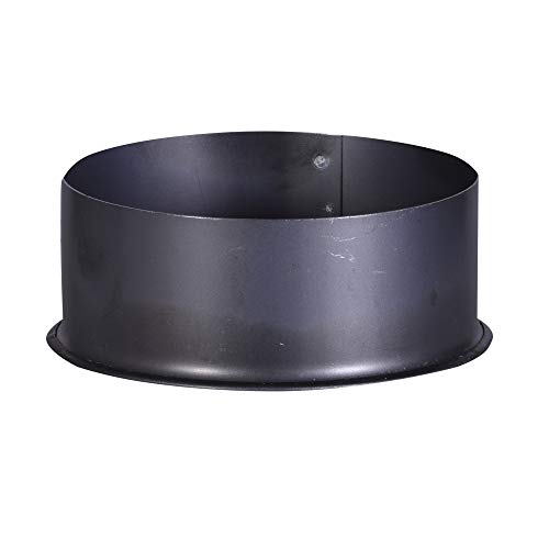 FIREFIX O120/K Blauglanzblech Ofenrohrkapsel/Wandfutterdeckel, ø 120 mm-für 0,6 mm Starke Ofenrohre, gebläut