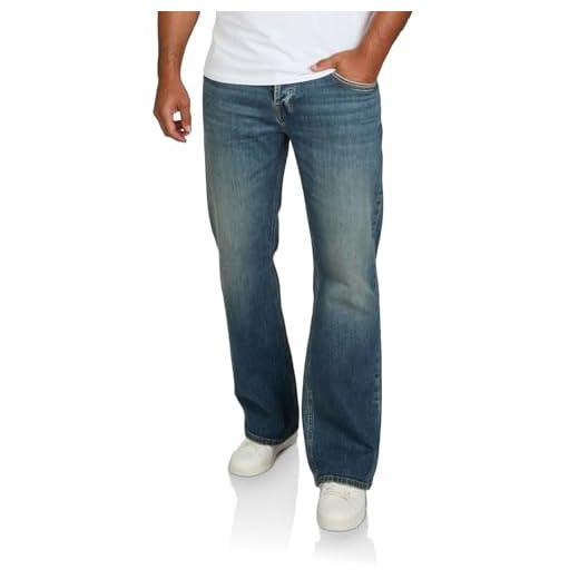 riverso Jeans Herren Stretch Bootcut RIVAlan Jeanshose Hose Denim, Länge:32L, Farbe:Tarion Wash (55626), Weite:36W