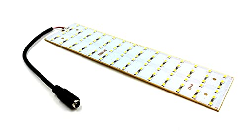 Image of INVENTO 1Pcs 12V 30W 2835 LED Strip White Color 84 SMD LED Plate 200x50x2.5mm with 5.5mm DC Jack High Power Ultra Bright