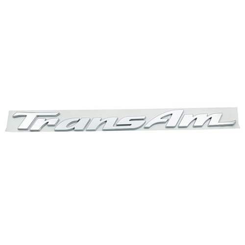 Placa de identificación Trans Am 1993-2002 de puerta con letras 3D cromadas 6
