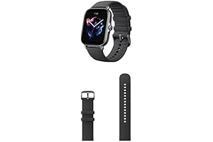 Amazfit GTS 3 Smartwatch with 20mm Soft Silicone Strap