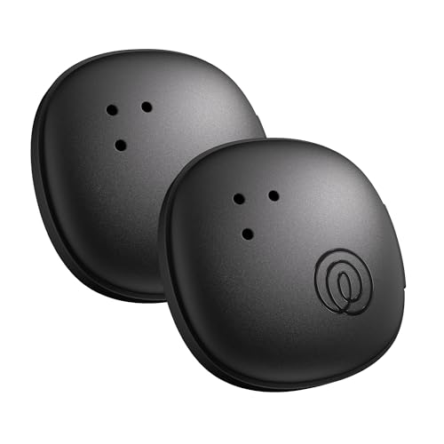 Image of Life360 Tile Sticker - Small Bluetooth Tracker, Remote Finder and Item Locator for Bikes, Glasses and More. Both iOS and Android Compatible. Phone Finder. 2-Pack (Black)