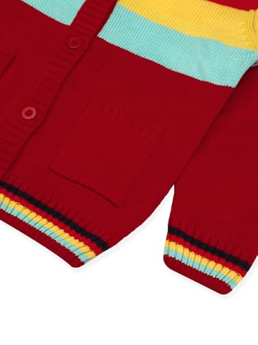 Image of CHKOKKO Boys Woolen Round Neck Sweaters Winter Sweatshirts