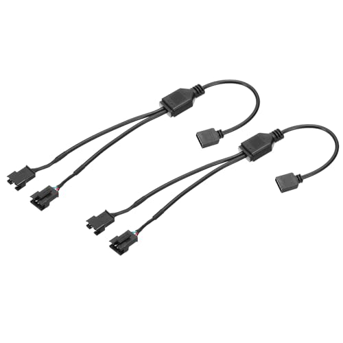 Cable divisor 12V 4 pines para duplicar ventiladores PWM y sincronizar iluminación RGB de PC