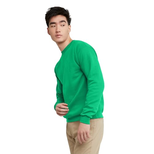 Hanes Men's EcoSmart Sweatshirt, kelly green, XL image 3