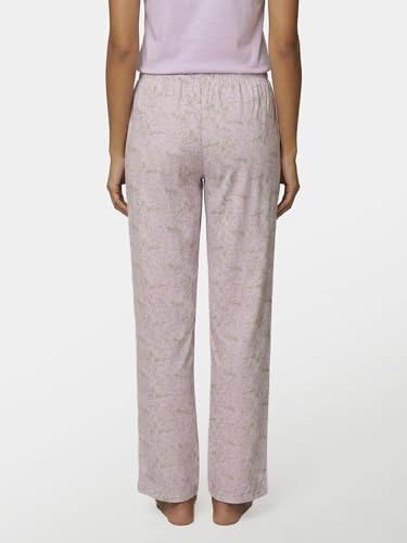 Image of Enamor Mid Rise Full Length Adjustable Drawstring Hangout Pant for Women - Relaxed Fit, Combed Cotton - E4A5