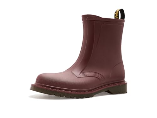 Dr. Martens Unisex 1460 Rain Boot, Cherry Red PVC, 4UK, 6 US Women/5 US Men