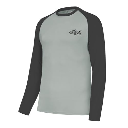 Riverruns Sun Protection Long Sleeve Shirts Rash Guard Shirts Ice-Cool Quick Dry Swim Shirt Fishing Sports Shirt#1013