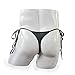 Extlps Mens Translucent Ice Silk Thong Adjustable G-Strings Underwear BK Black