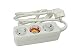 Produktbild Arcas 92701003 - Steckdosenleiste 3 fach mit Kinderschutz, Kabellänge ca. 1,5 m, Farbe weiß, Anschlussleistung 3680 Watt, Spannung 230 Volt, Netzstecker Typ F: 2 polig