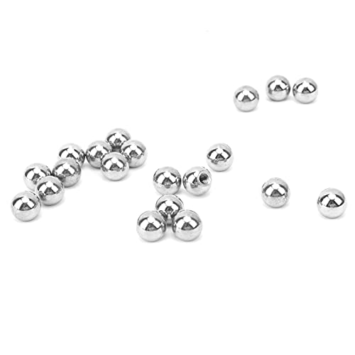 20Pcs M4 Threaded Ball, Threaded Tapping Ball Professional Drilling Steel Beads for 3D Printer Magnetic Joints